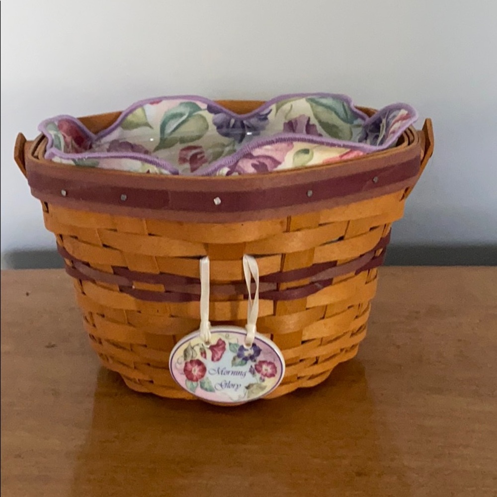 Longaberger Morning Glory basket set
